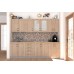 Bucatarie Zebra alba / Fronturi MDF sonoma - Varianta 2